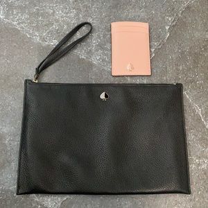 Kate Spade Large Pouch Wristlet & Card Case